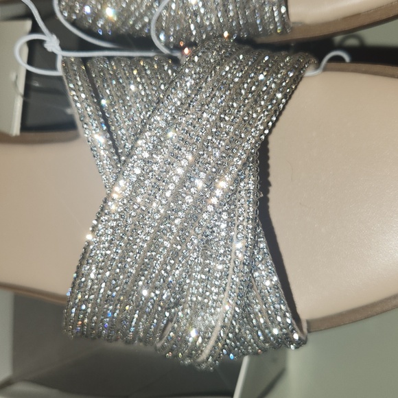 Women's Felicia Rhinestone Slide Sandals - A New Day - Picture 2 of 8